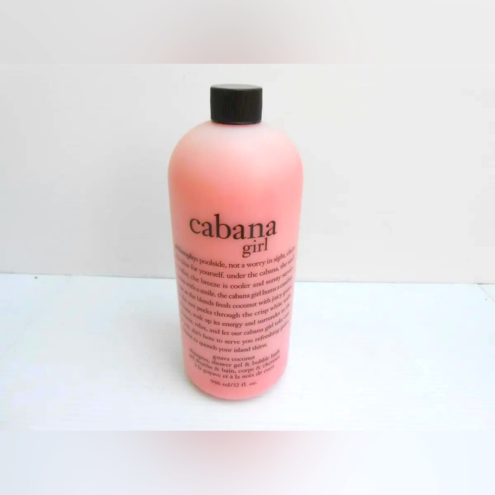 NWT!!! PHILOSOPHY 32 oz/946ml CABANA GIRL 3 in 1 SHAMPOO,SHOWER GEL BUBBLE BATH